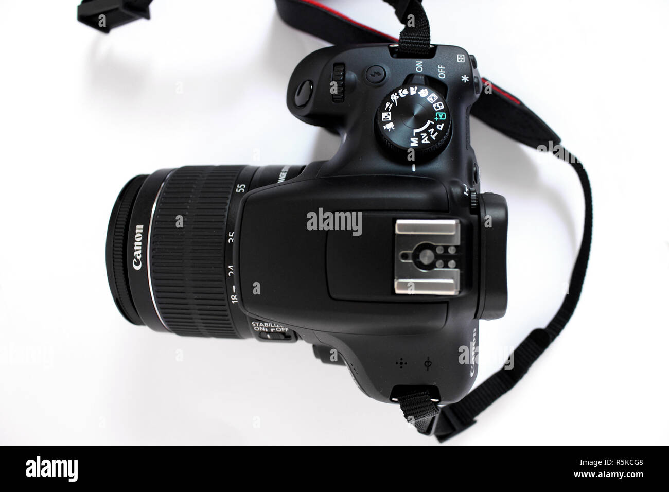 Camera Canon 1300d, lens efs 18-55mm, black, editorial, illustrative Stock  Photo - Alamy