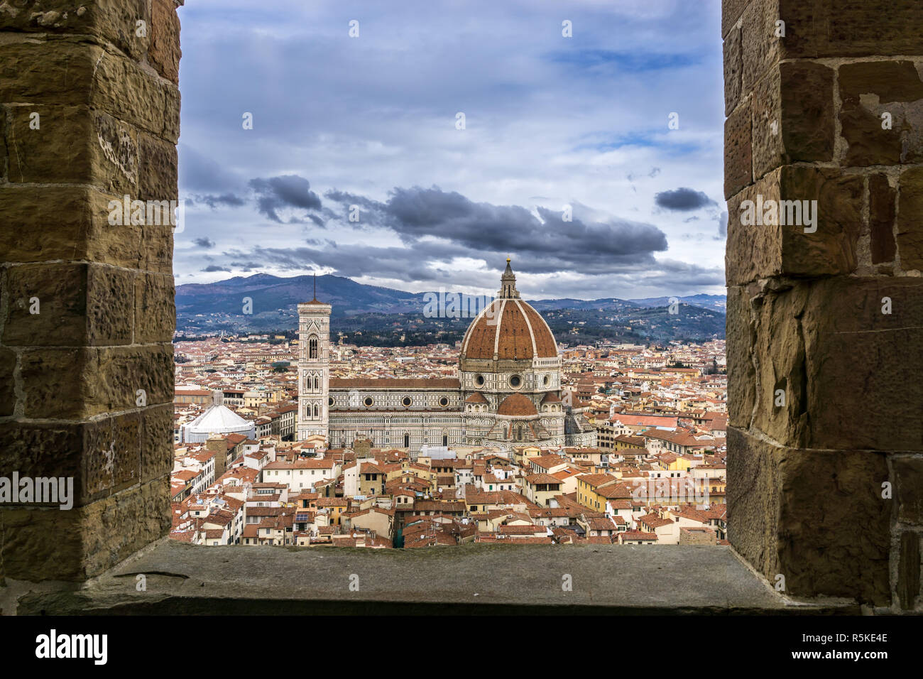 View of Duomo and Florence Stock Photo - Alamy