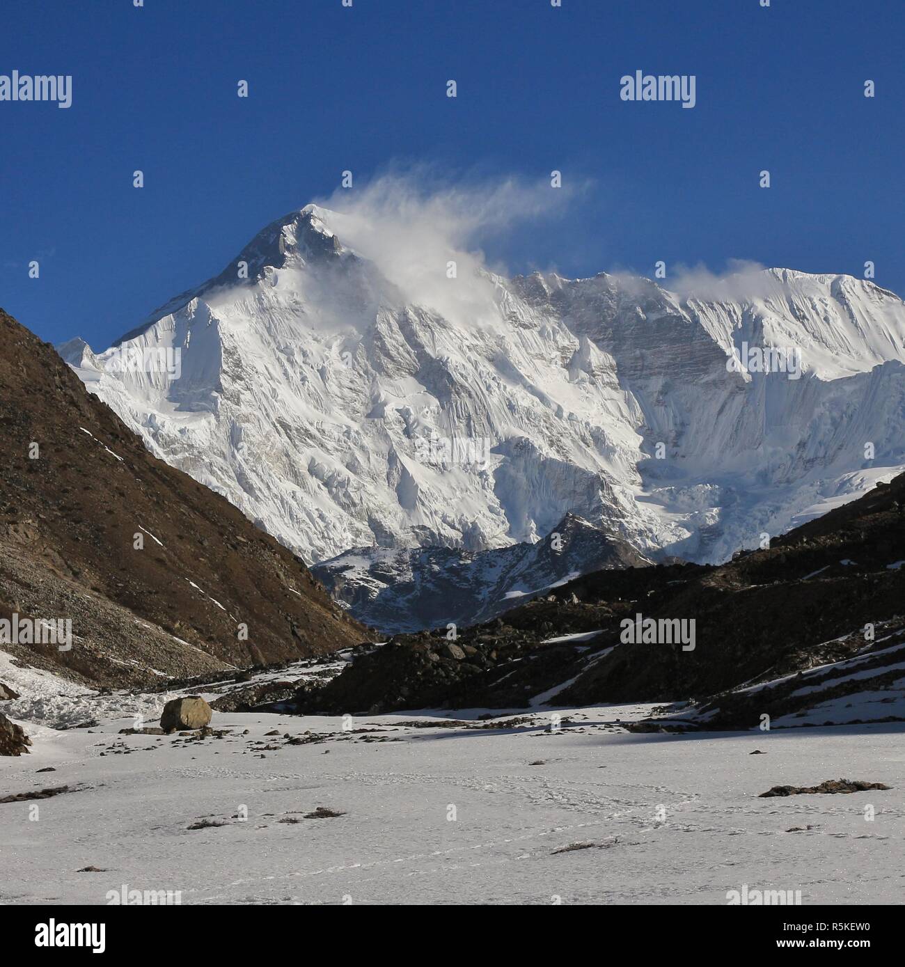 Mount Cho Oyu, high mountain seen from Gokyo, Nepal Stock Photo Alamy