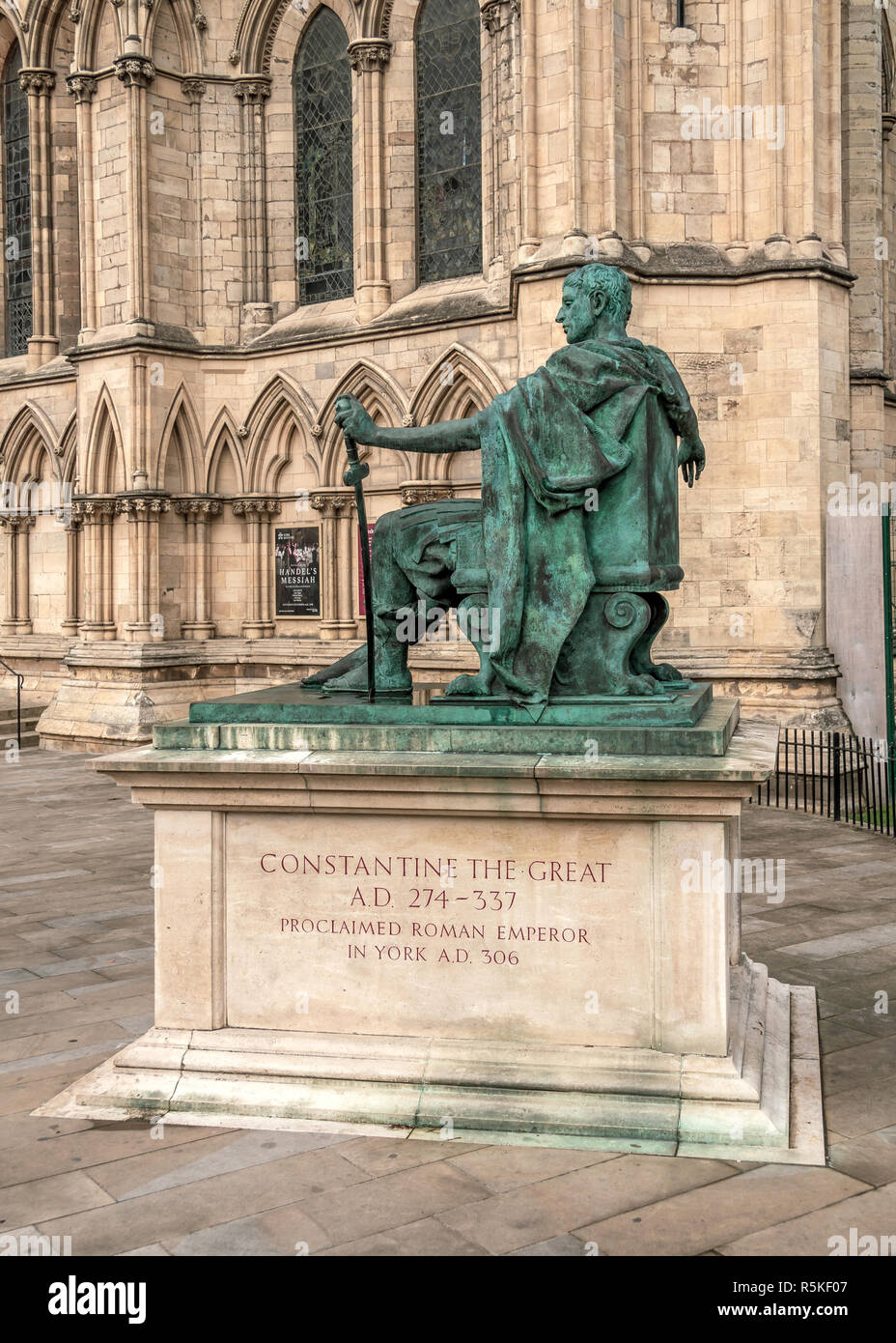 Constantine The Great bronze statue in York, UK Stock Photo Alamy