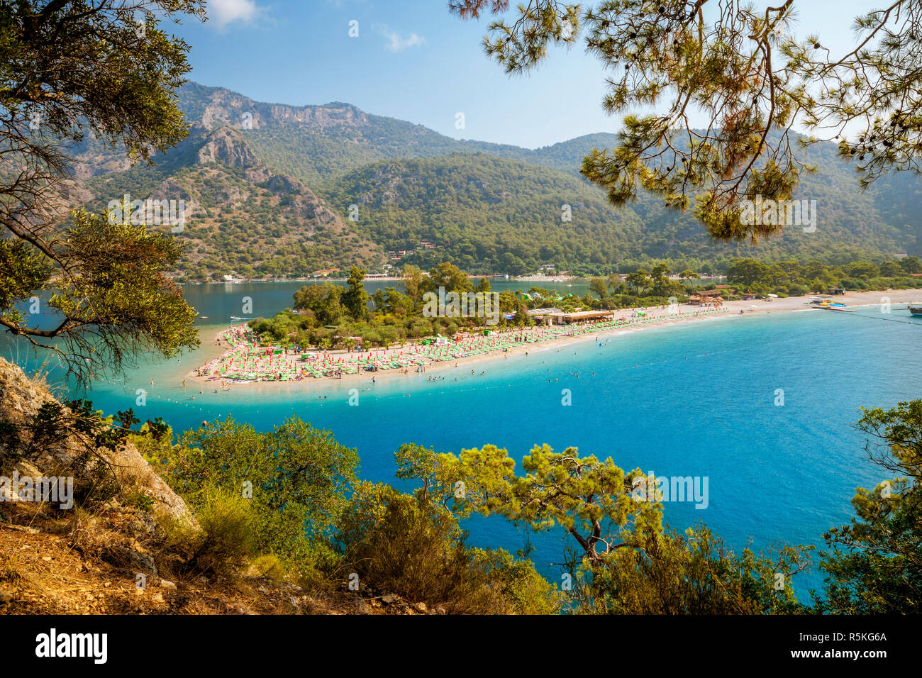 Blue Lagoon in Oludeniz, Turkey Stock Photo