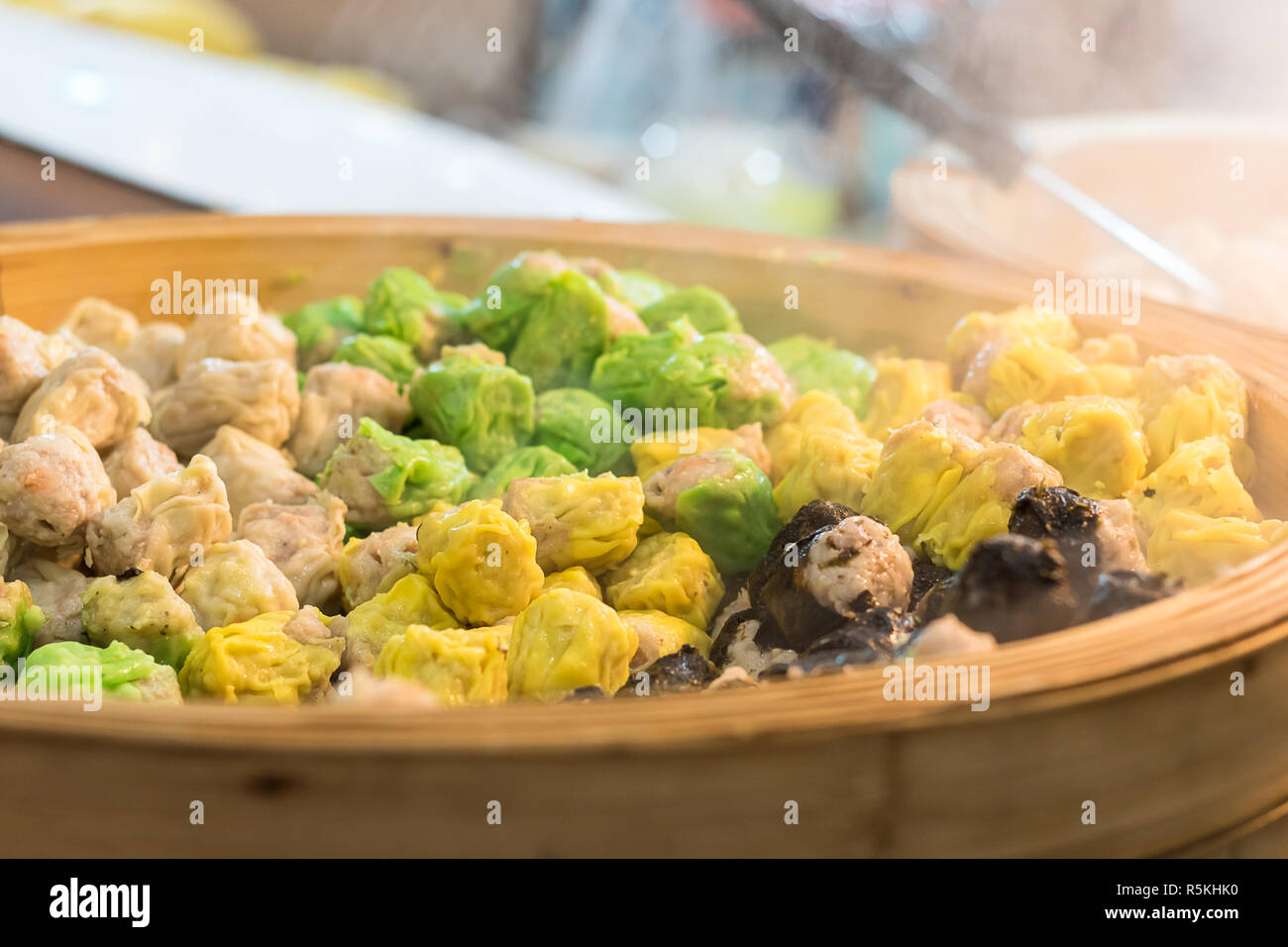 Chinese Steamed Dumpling in pot Stock Photo Alamy