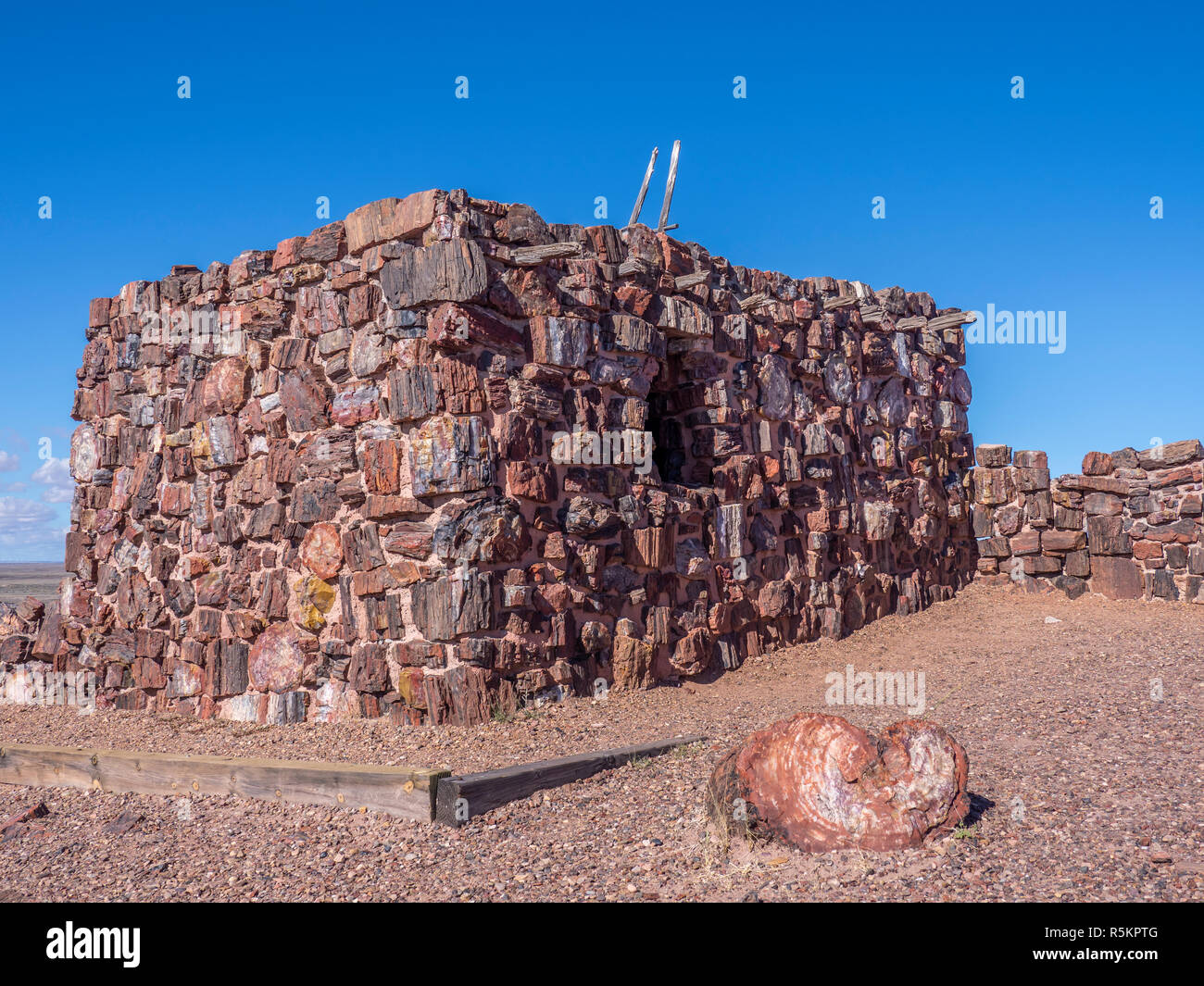Agate House ruin Long Log and Agate House Trails Petrified