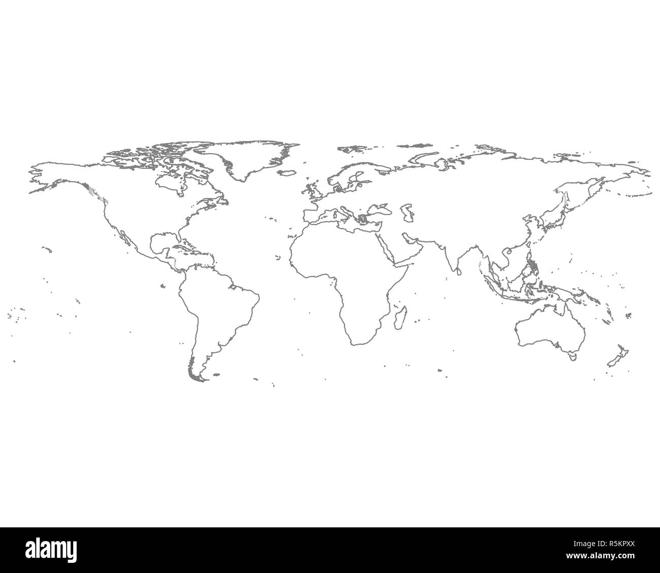 map of the world Stock Photo - Alamy