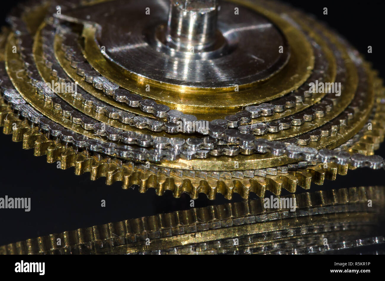 Watch Repair Vintage Pocket Watch Fusee Chain Coiled Around the Fusee