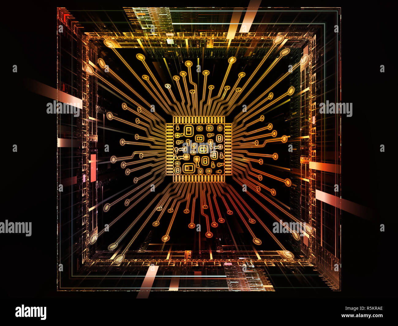 Paradigm of Digital Processor Stock Photo Alamy