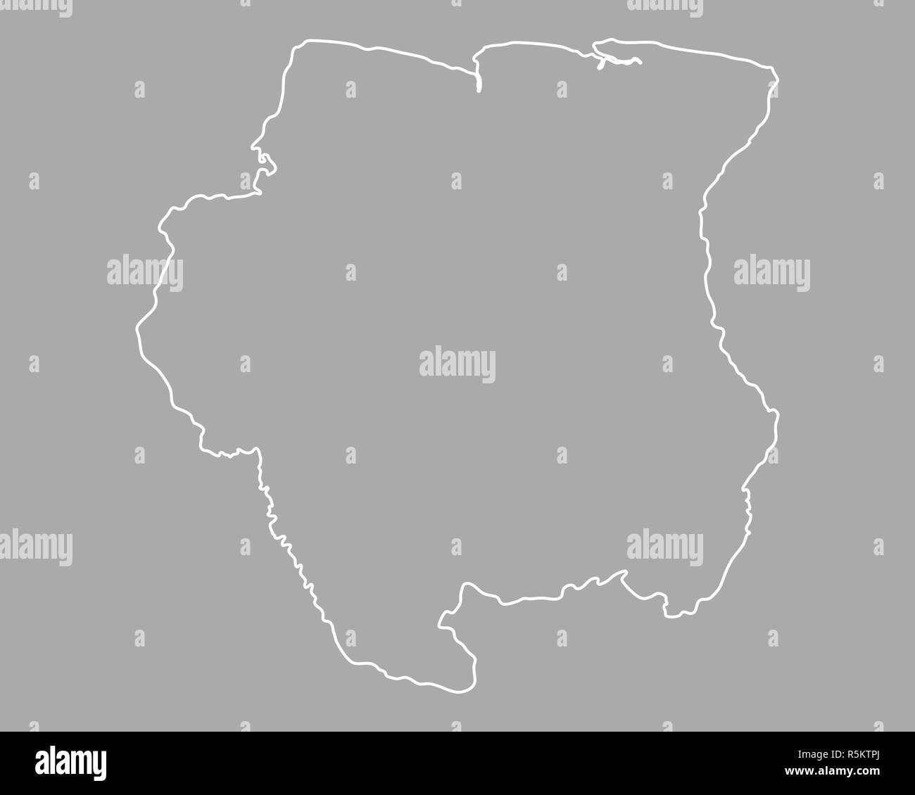 map of suriname Stock Photo Alamy