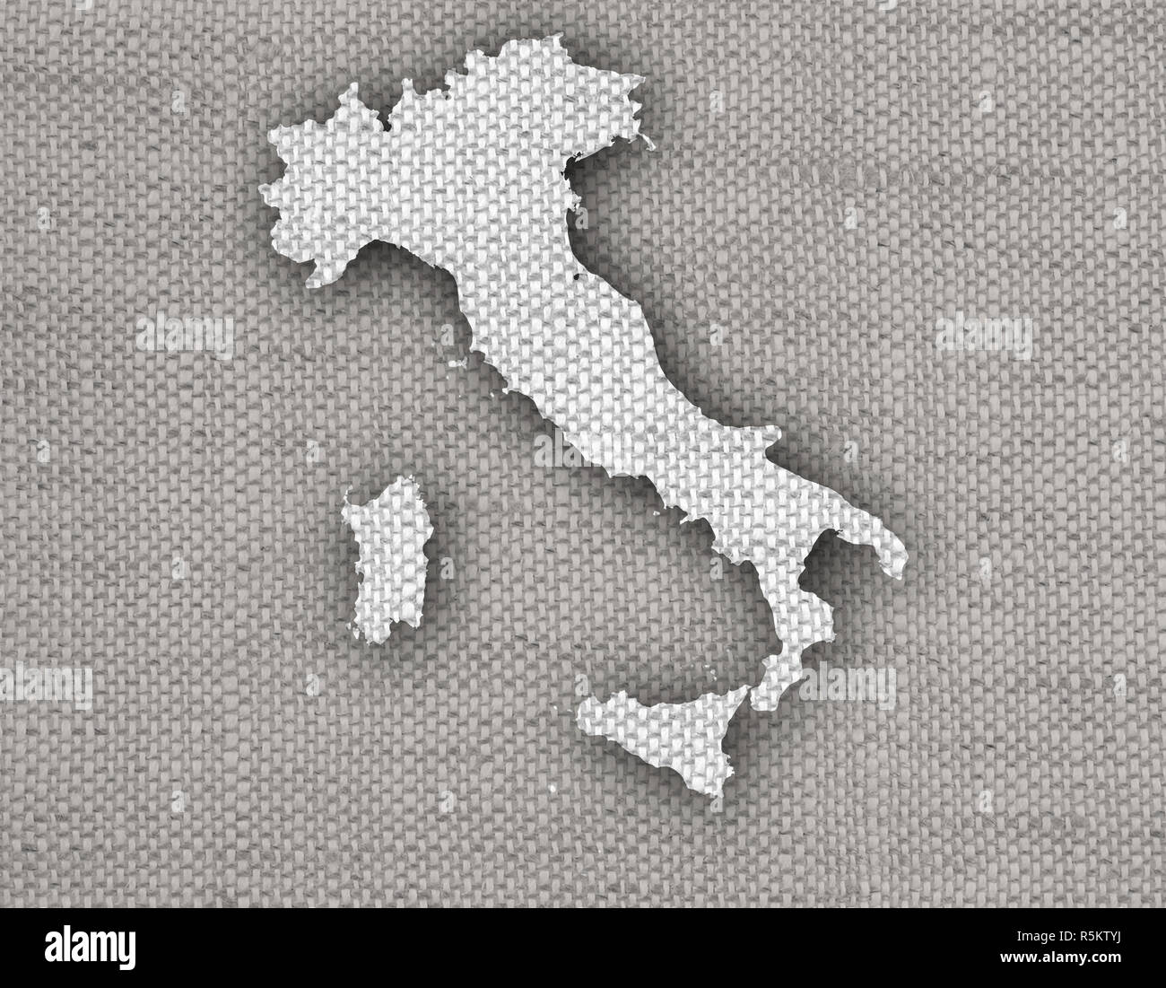 Map of italy on texture hi-res stock photography and images - Alamy