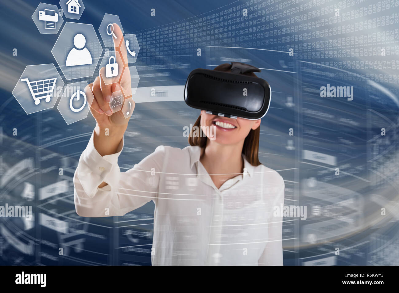 Virtual reality icon transparent hi-res stock photography and images ...