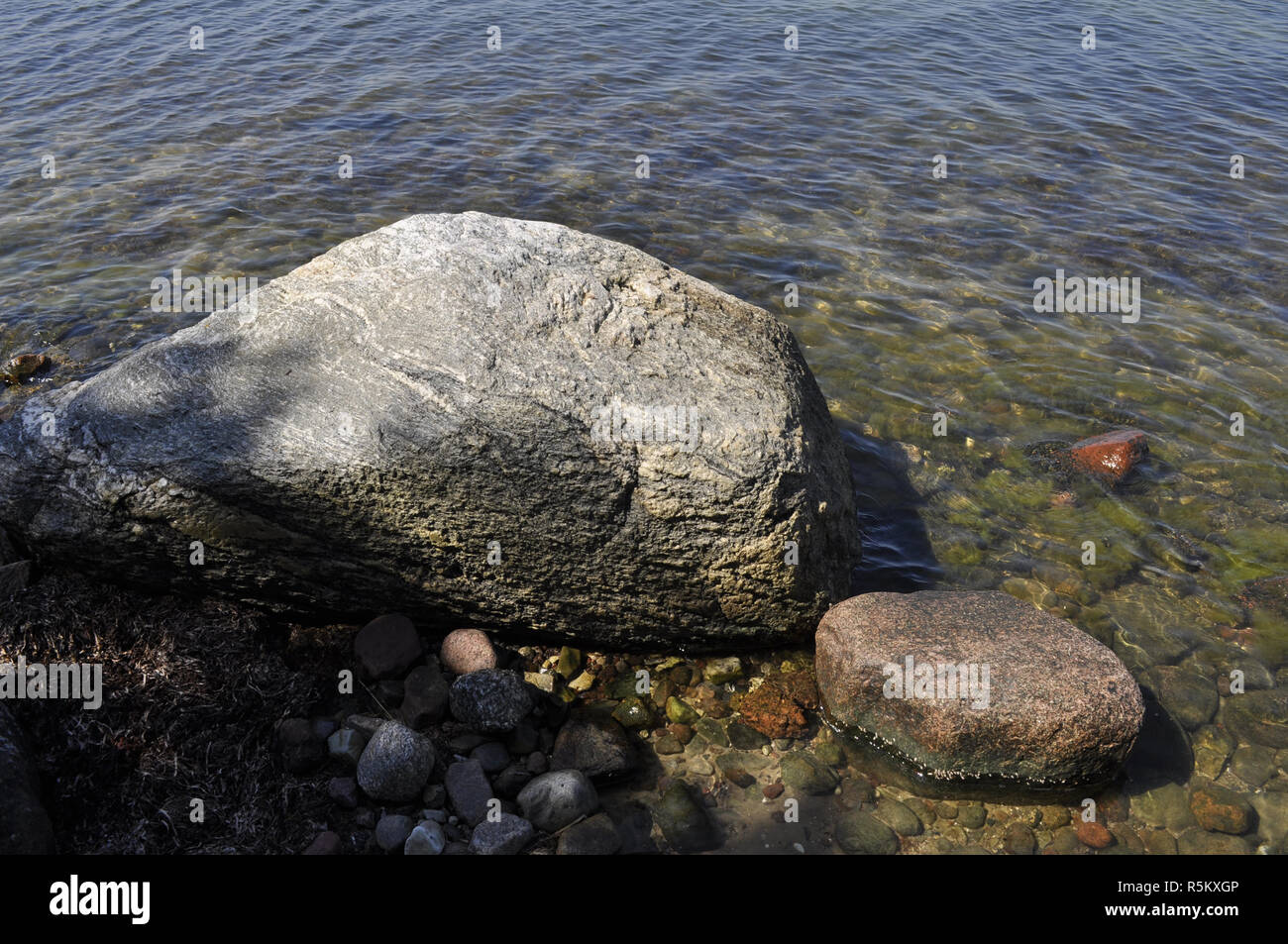 stones on the shore Stock Photo