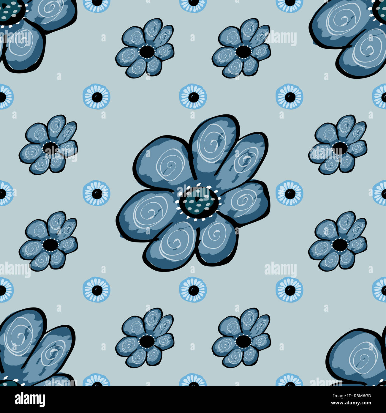 Abstract flower seamless pattern background Stock Photo - Alamy