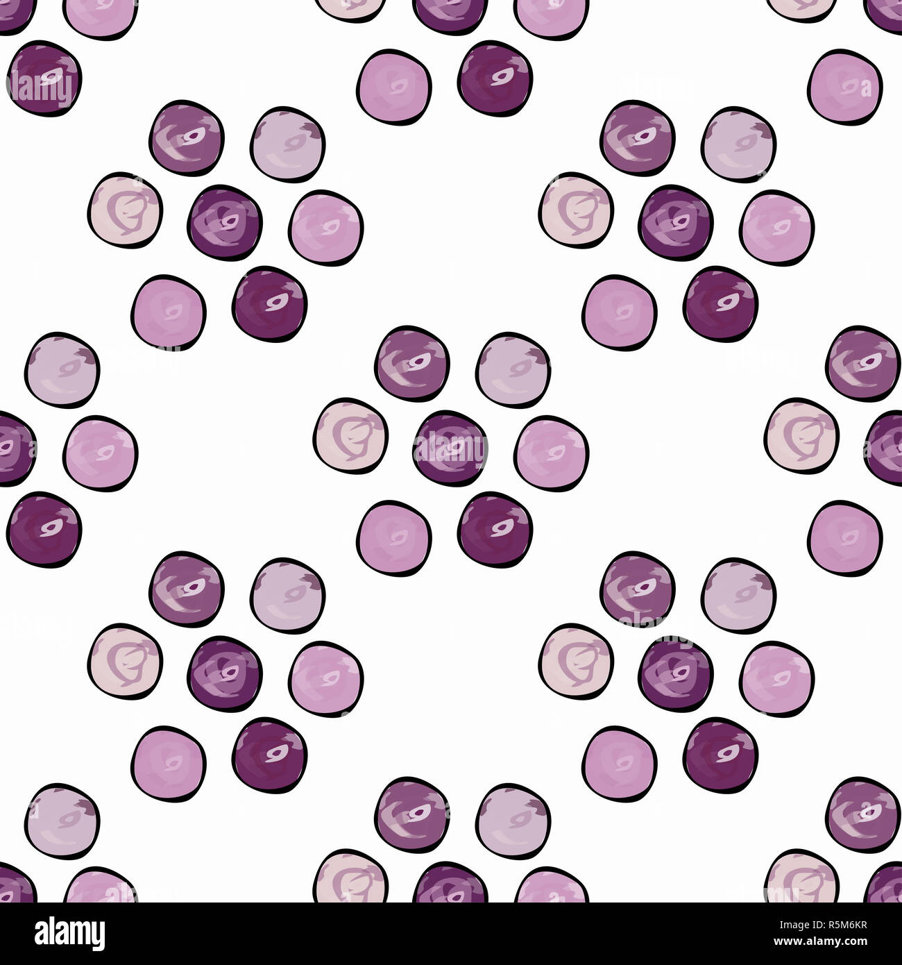 Abstract circles background seamless vector pattern Stock Photo - Alamy