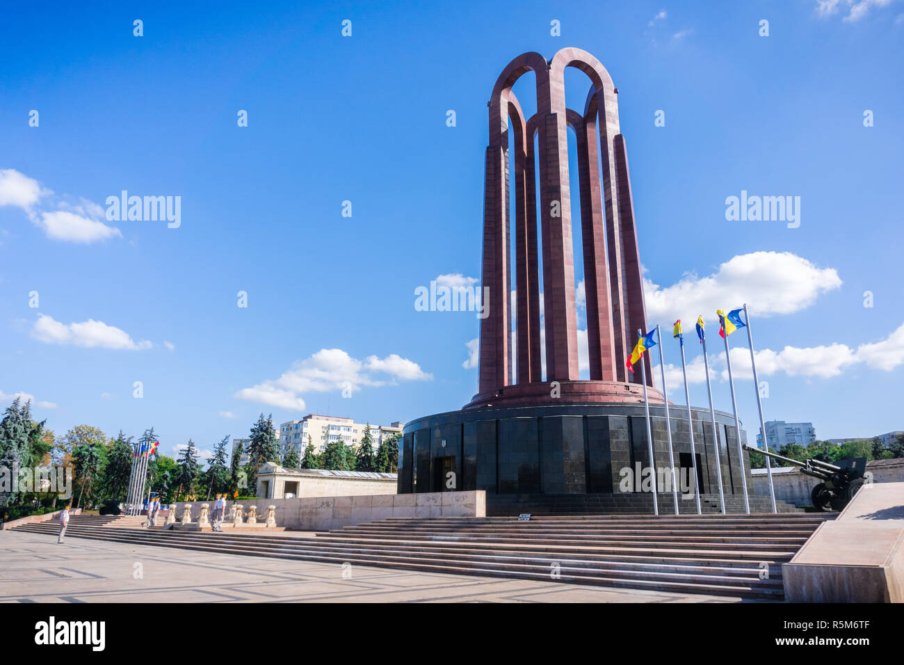September 20, 2017 Bucharest/Romania - The unknown soldier mausoleum located in Carol Park Stock Photo