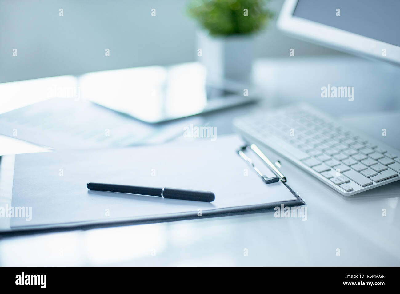 The abstract Office Desktop Stock Photo - Alamy