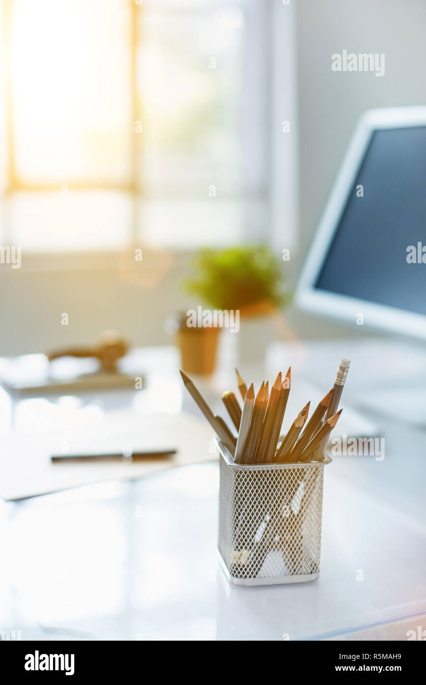 The abstract Office Desktop Stock Photo - Alamy