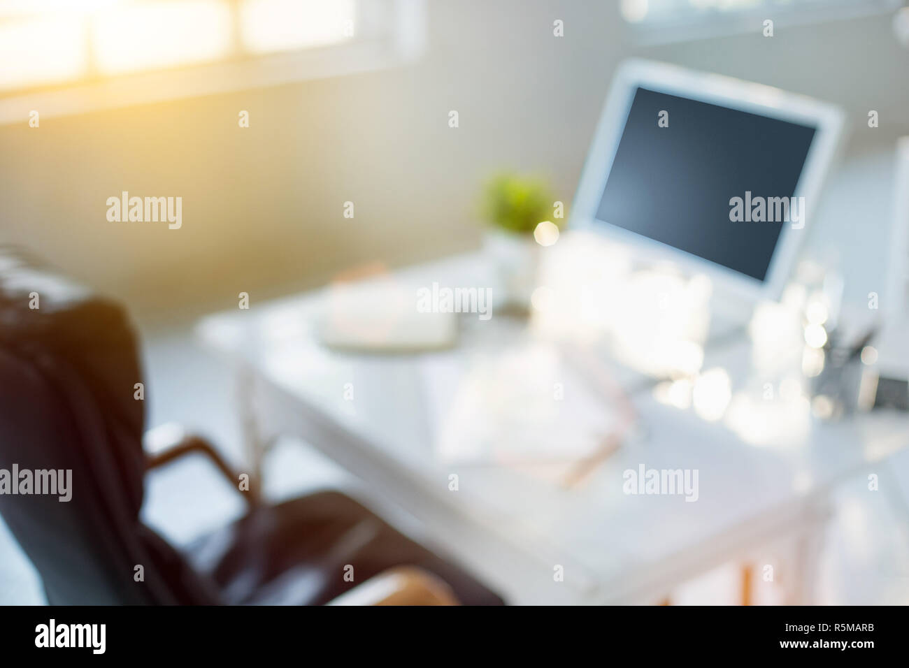 The abstract Office Desktop Stock Photo - Alamy
