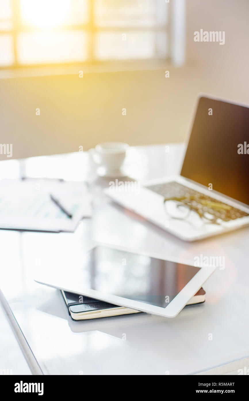 The abstract Office Desktop Stock Photo - Alamy