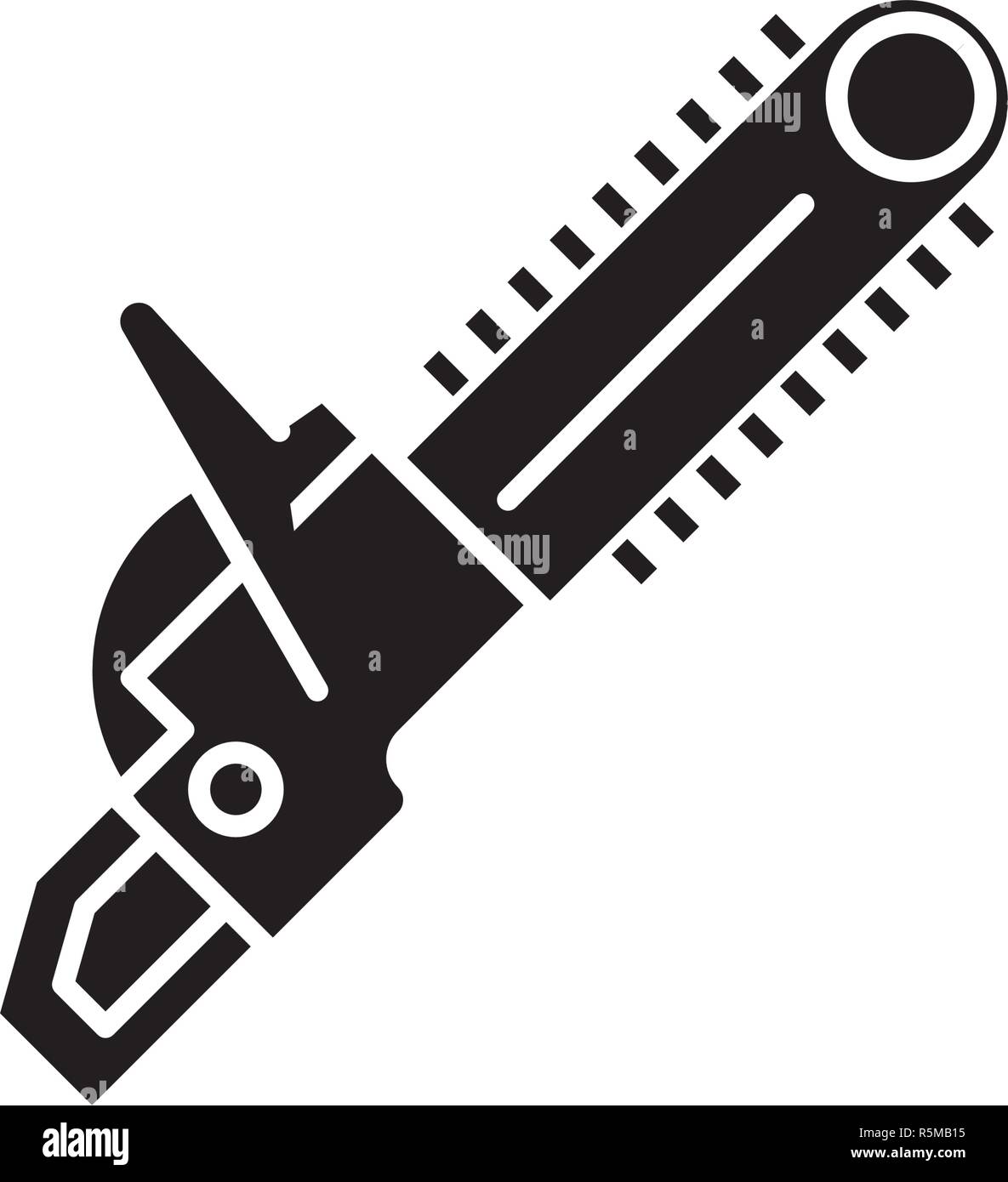 Chain saw icon hires stock photography and images Alamy