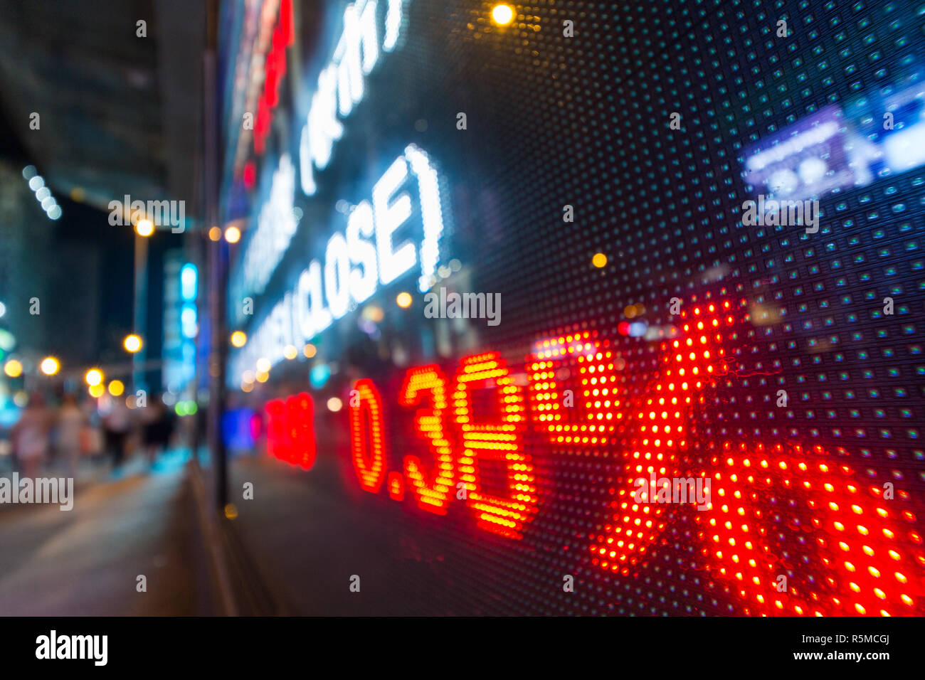 Stock market quotes Stock Photo Alamy