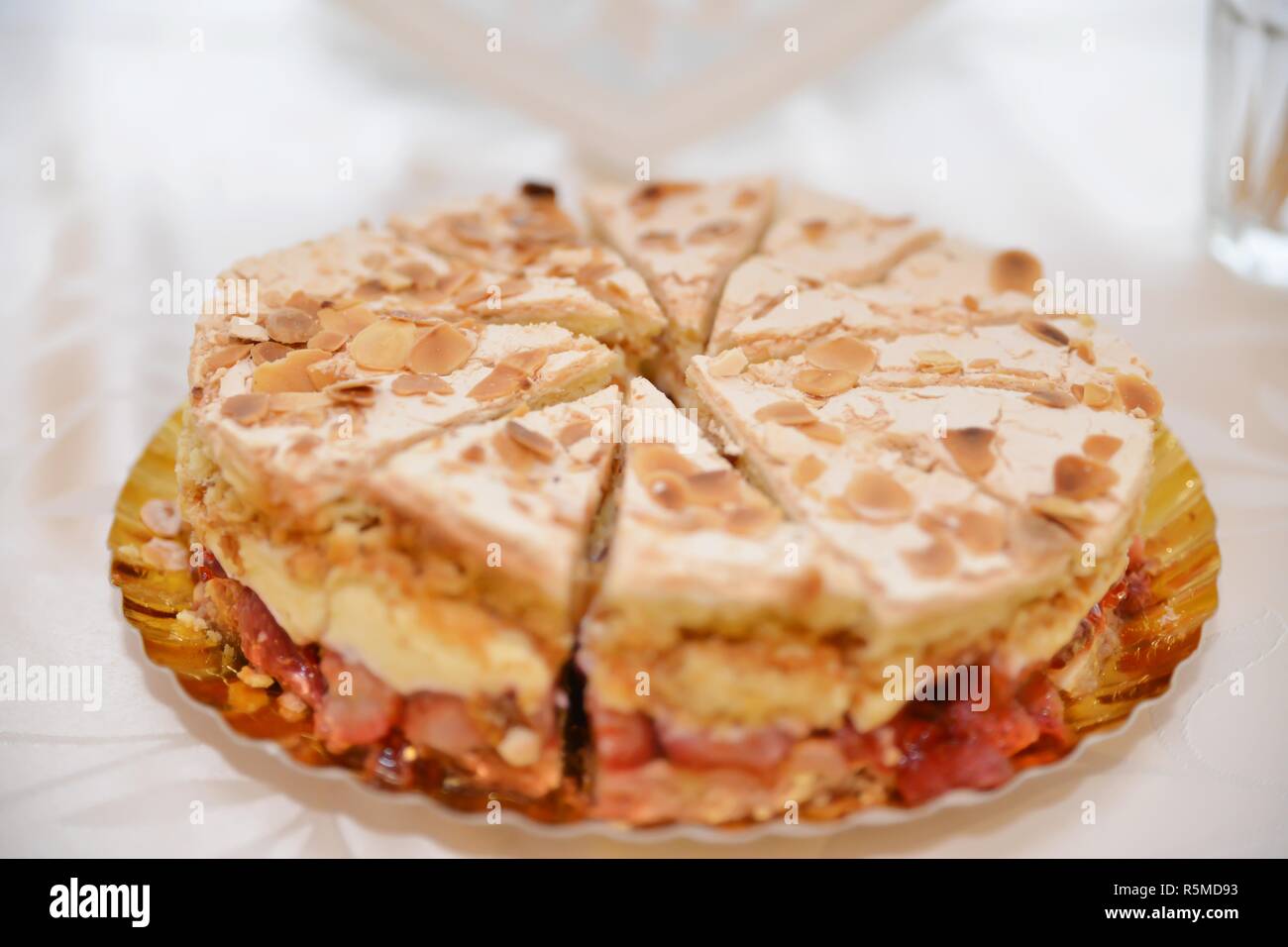 Sweets And Cookies Arrangements For Wedding Reception Stock Photo