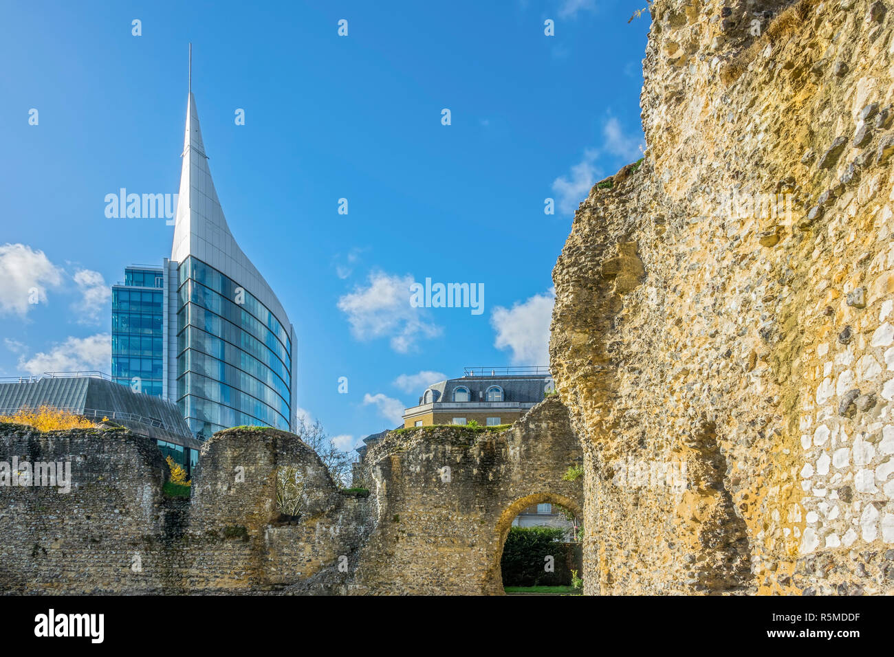 The Blade Viewed From The Abbey Ruins, Reading, Berkshire, UK Stock Photo