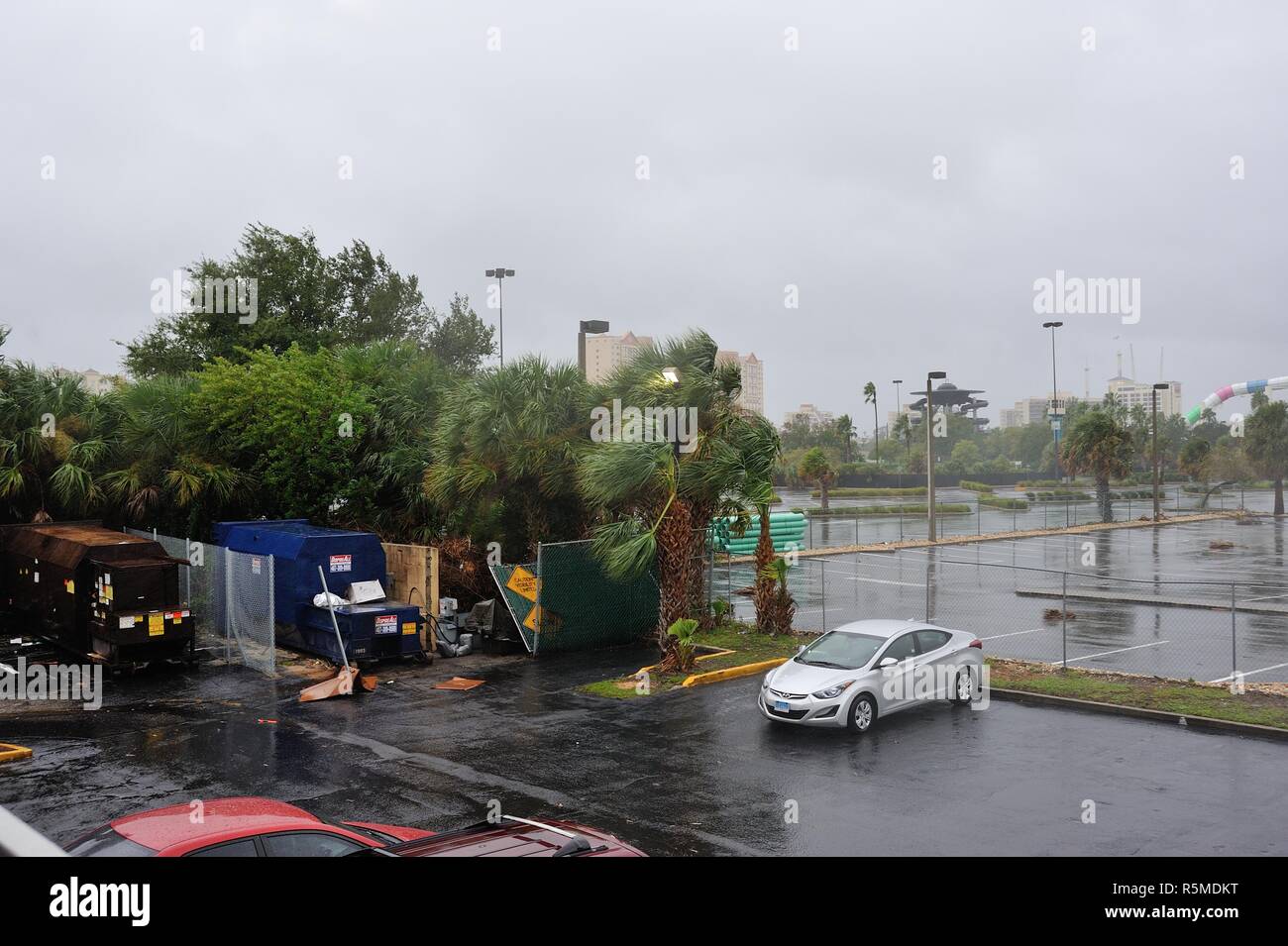 Hurricane Matthew Orlando Florida 2016 Stock Photo