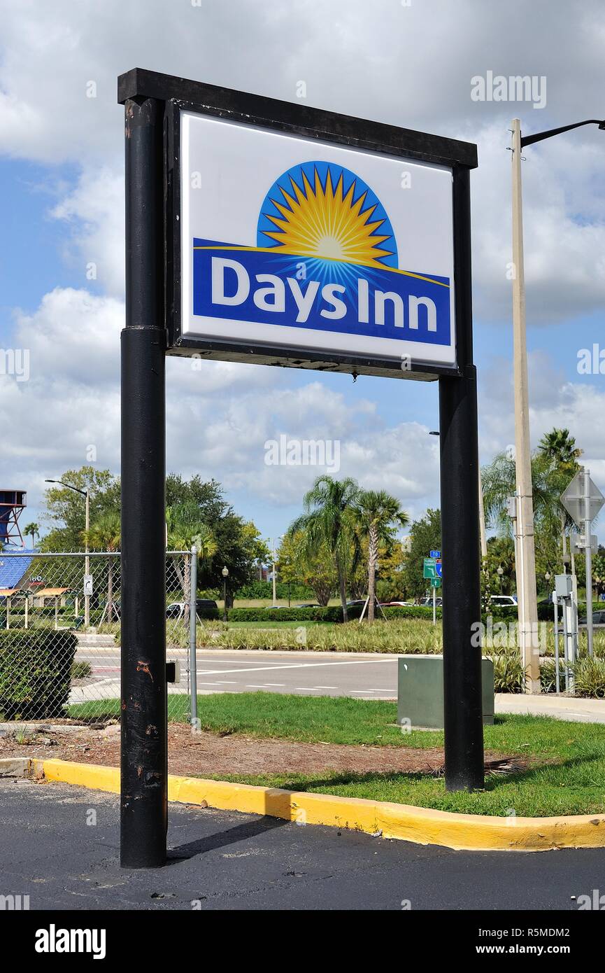 Days Inn SIgn International Drive Orlando Florida Stock Photo