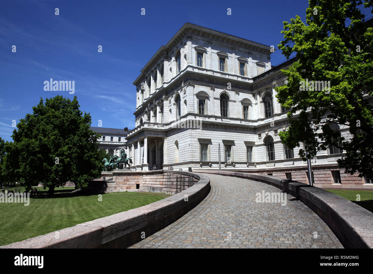 front area academy of fine arts in munich Stock Photo Alamy