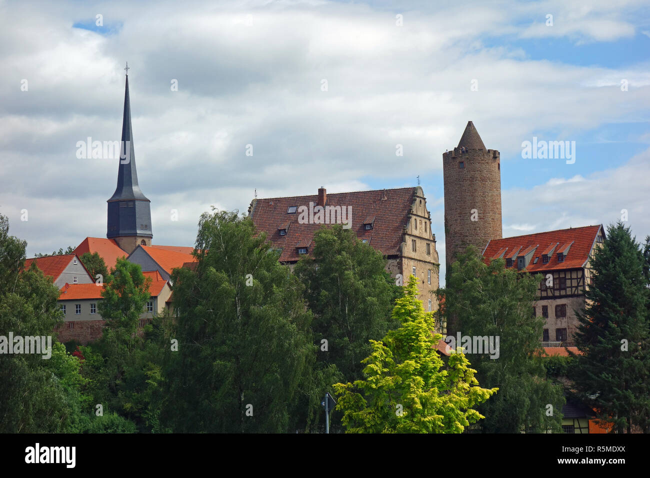Â romantic castle town schlitz Stock Photo