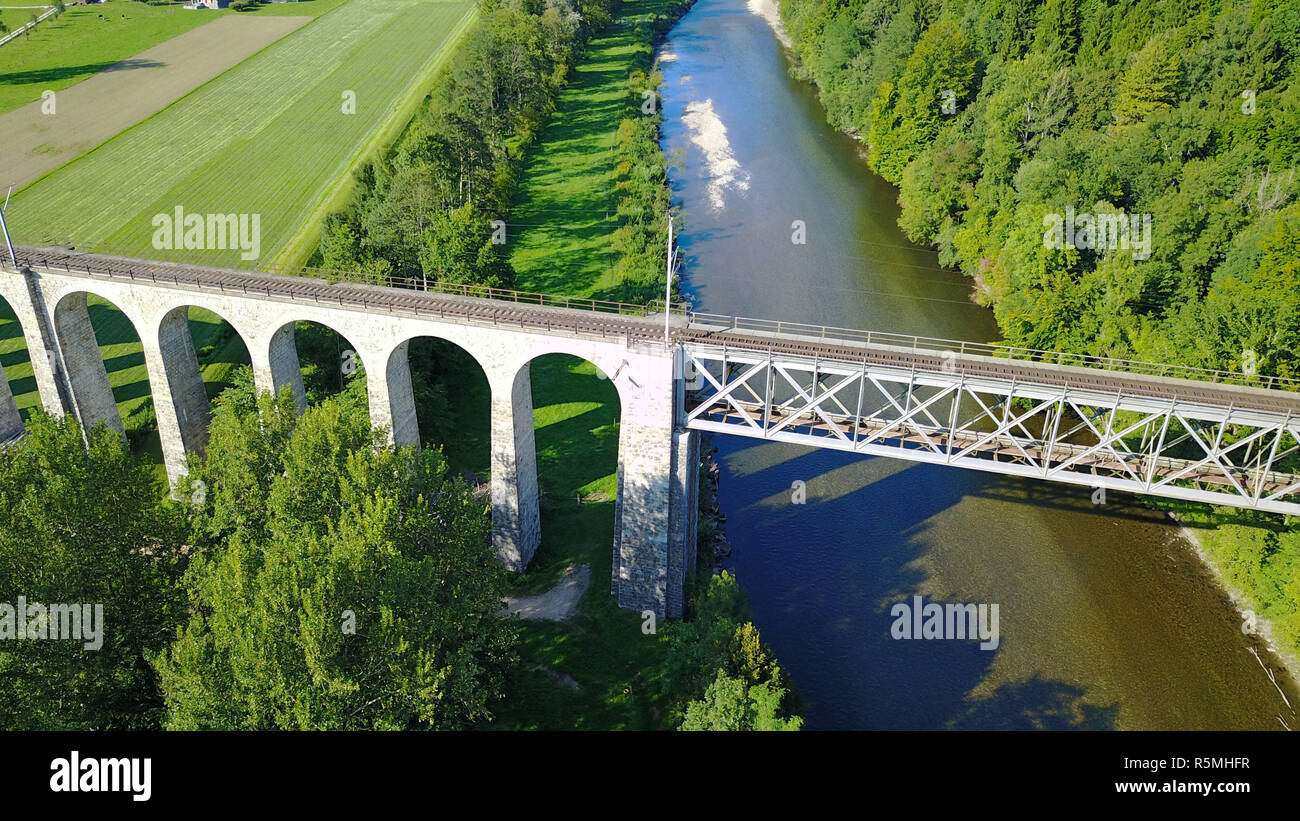 railway bridge Stock Photo