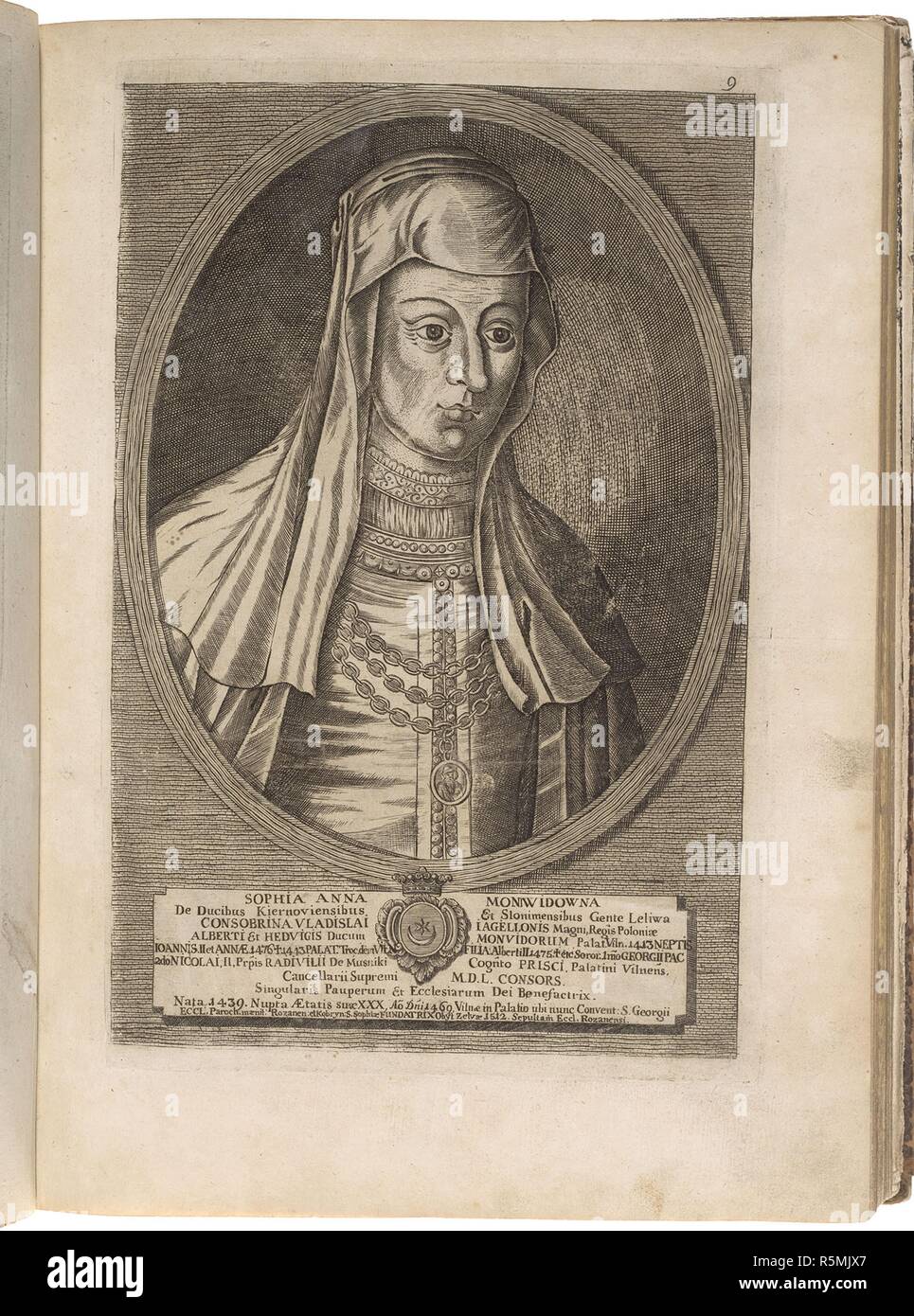 Zofia (anna) Radziwill (moniwidowna). From: Icones Familiae Ducalis 