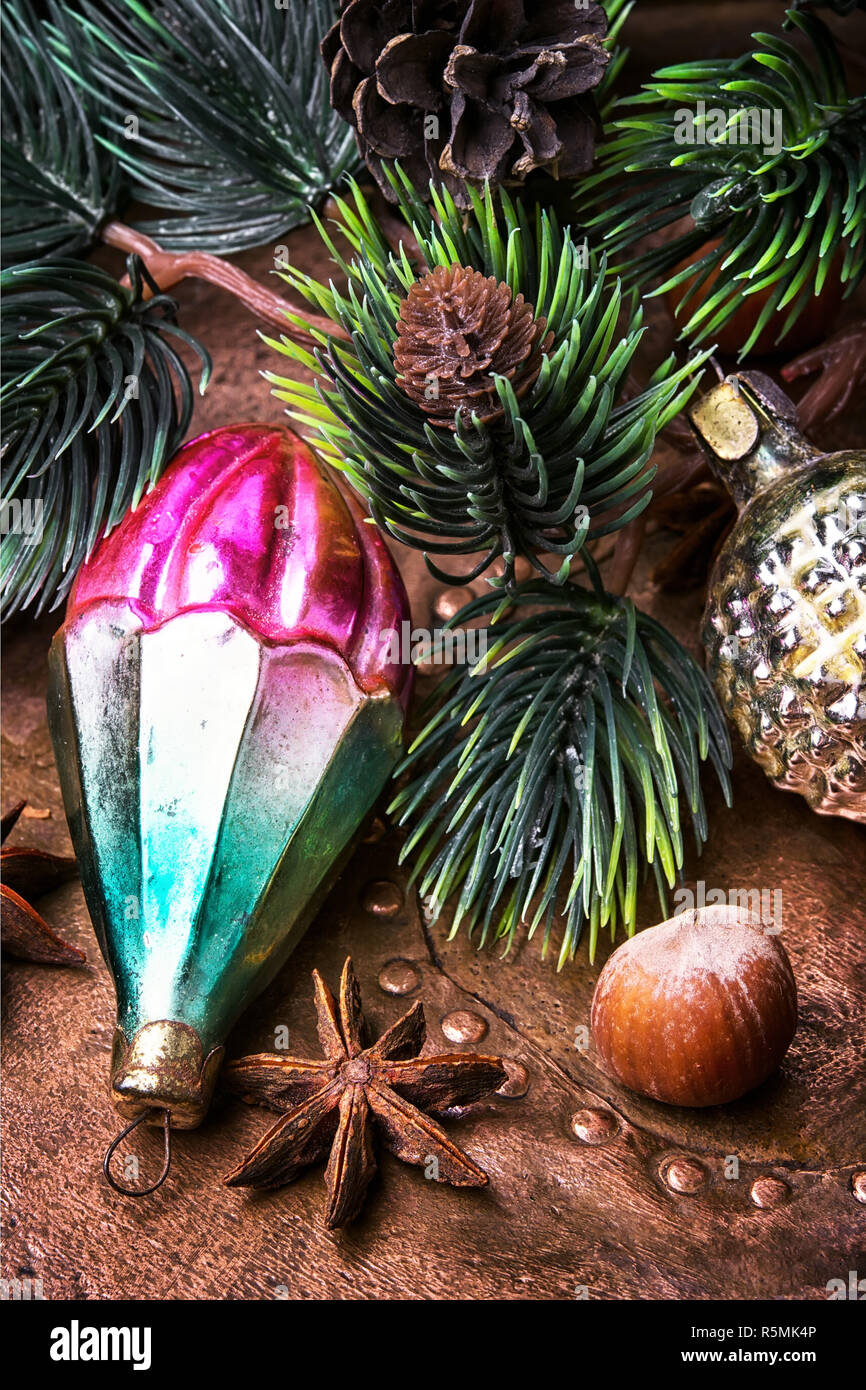 christmas baubles glass Stock Photo