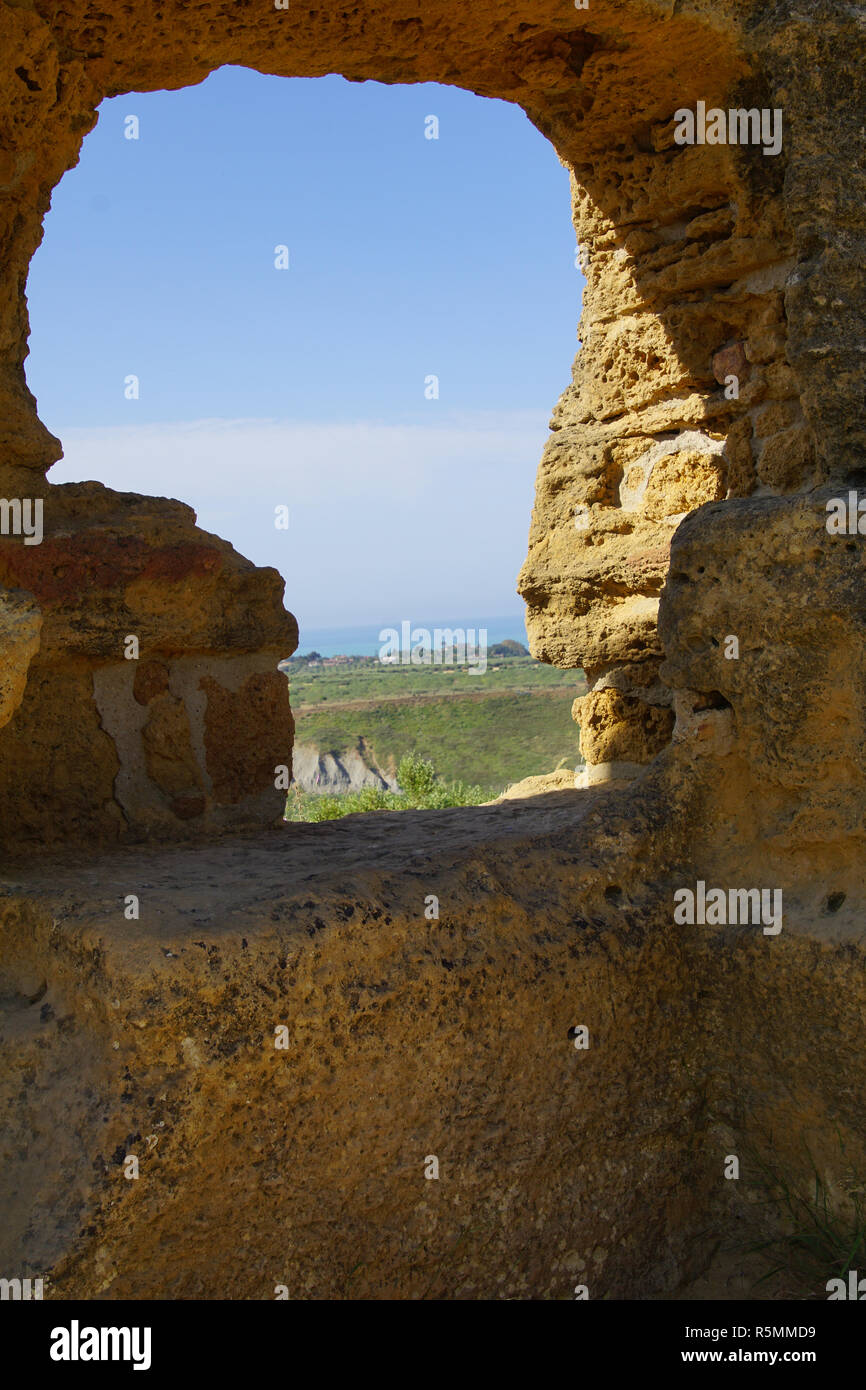 agrigento,sicily,in the valley of the temples Stock Photo