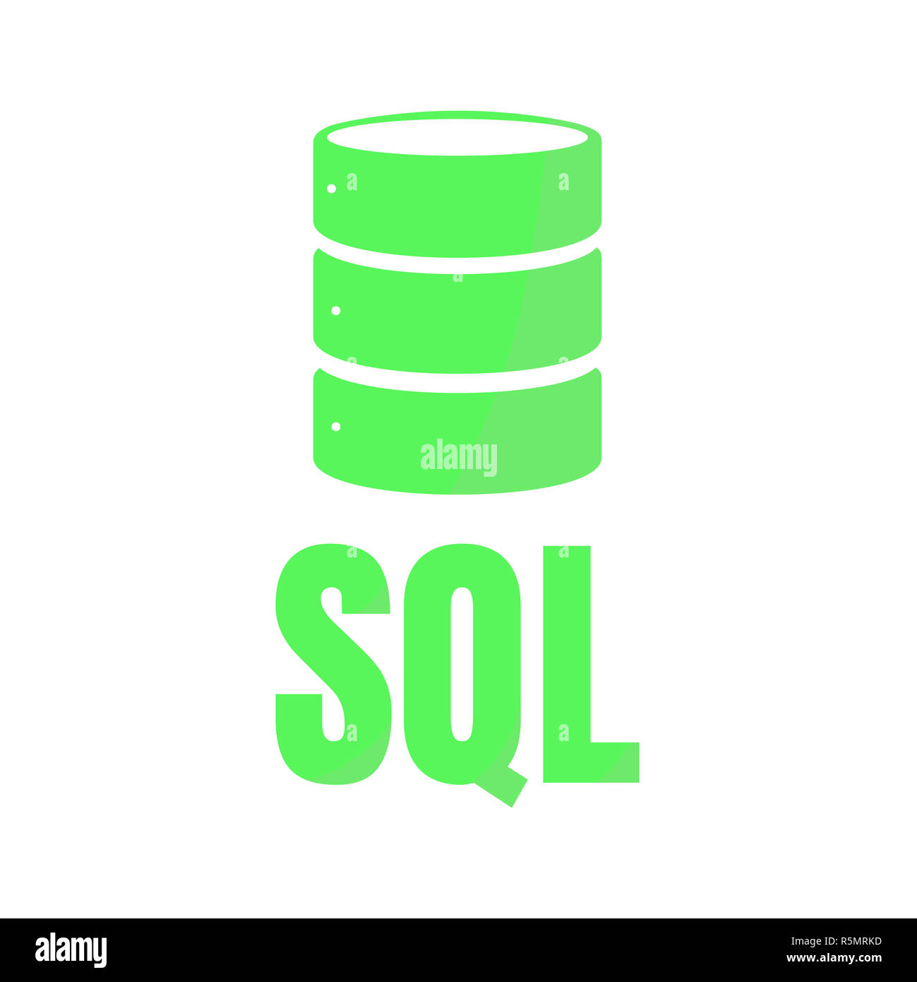 SQL Database Icon Logo Design UI or UX App Stock Photo - Alamy
