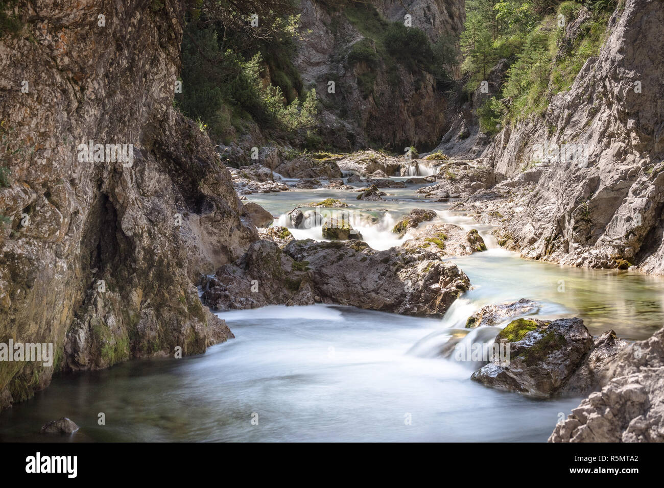 mountain river with crystal clear water Stock Photo - Alamy