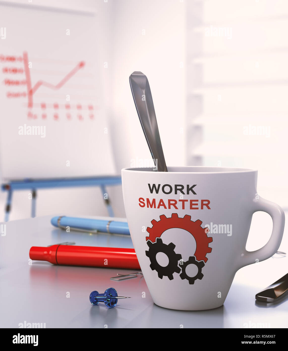 Smart Work Concept Stock Photo - Alamy