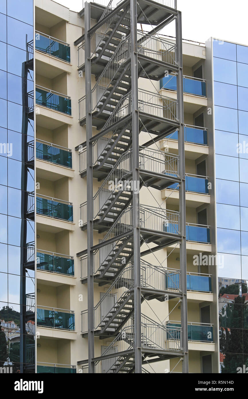 Fire escape stairway Stock Photo Alamy