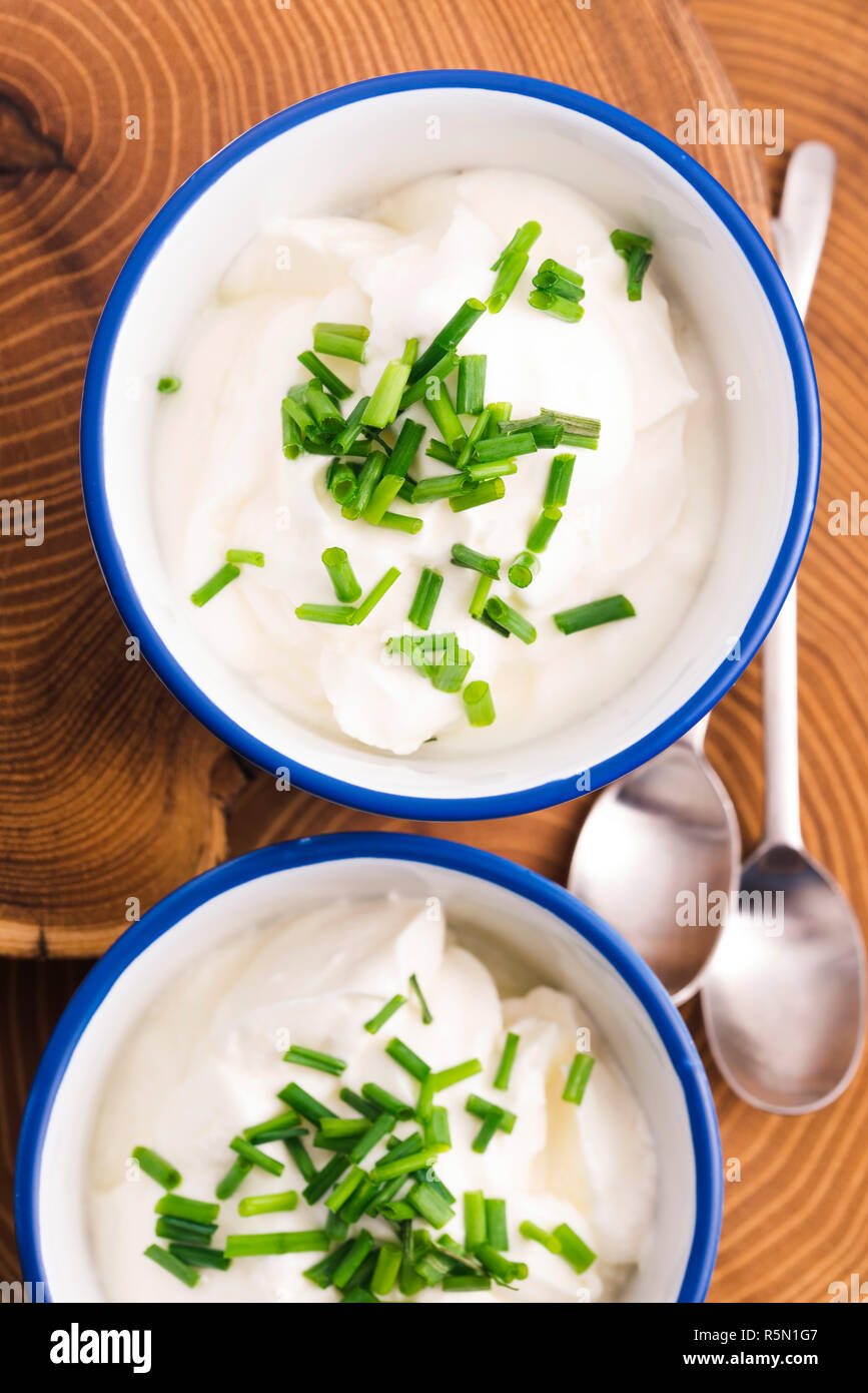 Cottage Cheese With Chives Stock Photo 227270295 Alamy
