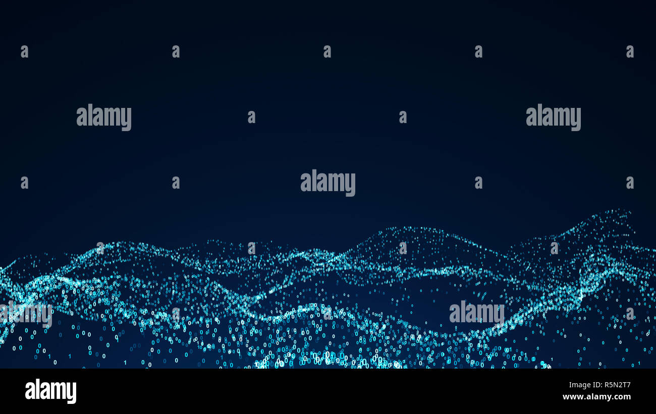 Abstract background with numbers. 3d rendered Stock Photo - Alamy