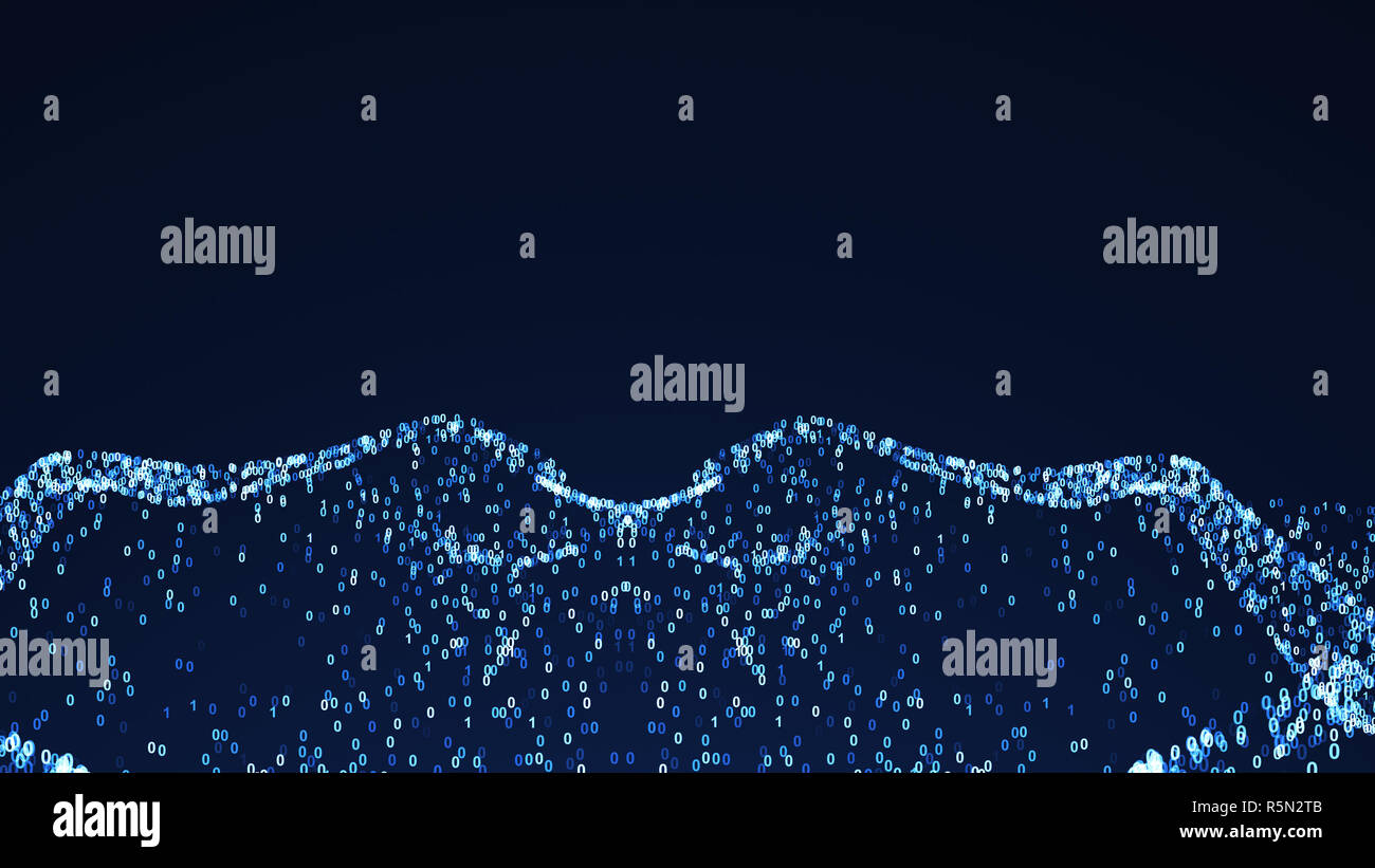 Abstract background with numbers. 3d rendered Stock Photo - Alamy