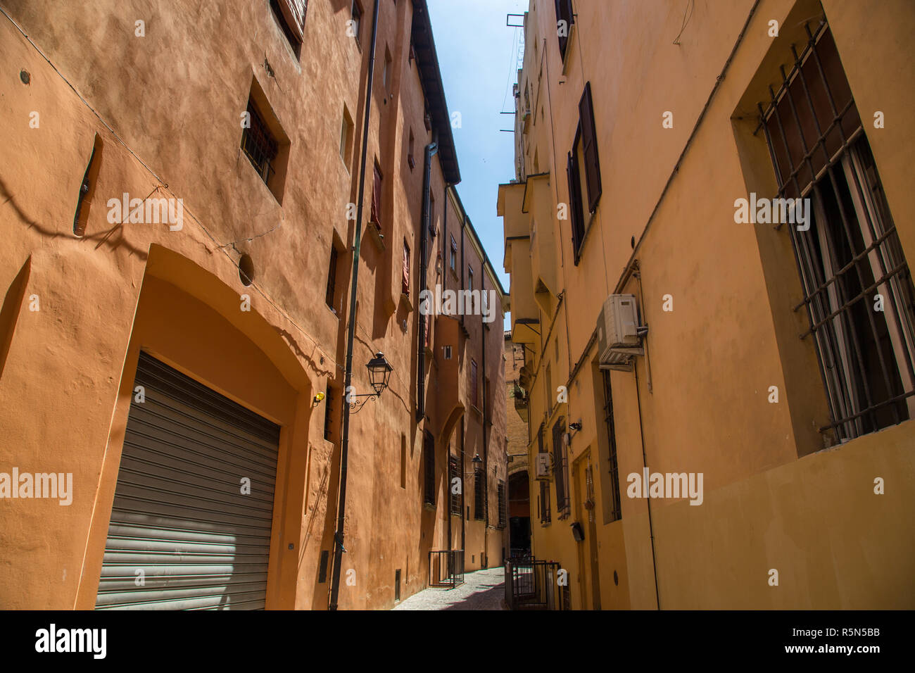 streets of bologna emilia romagna italy Stock Photo