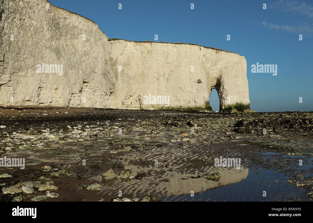 A stunning landscape view of a coastal bay at Kingsgate, Kent