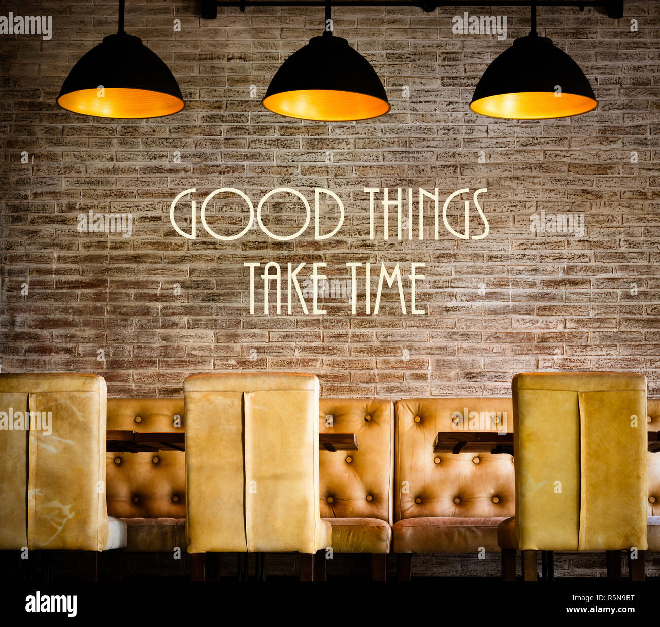 Take Time Message Good Things Take Time motivational message Stock Photo - Alamy