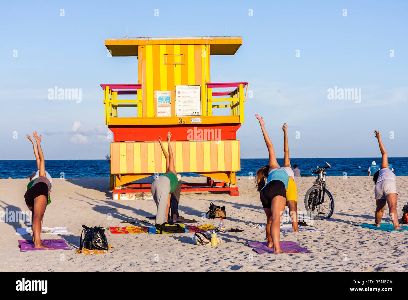 Miami Beach Florida,sand,shore,public,beach beaches,lifeguard stand