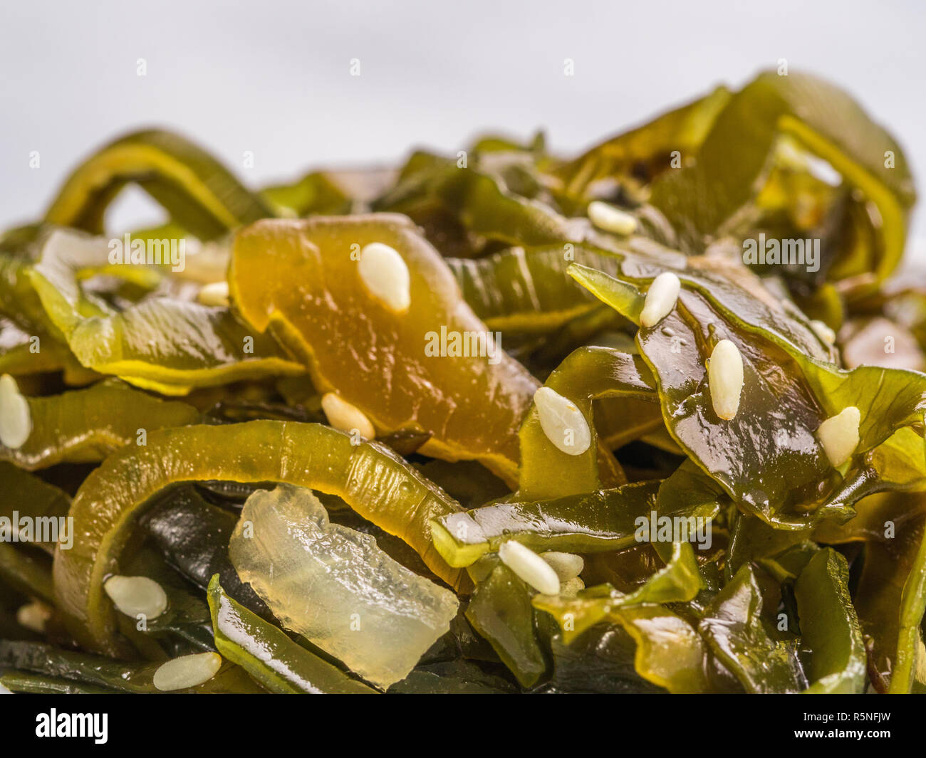 Seaweed salad, laminaria Stock Photo Alamy