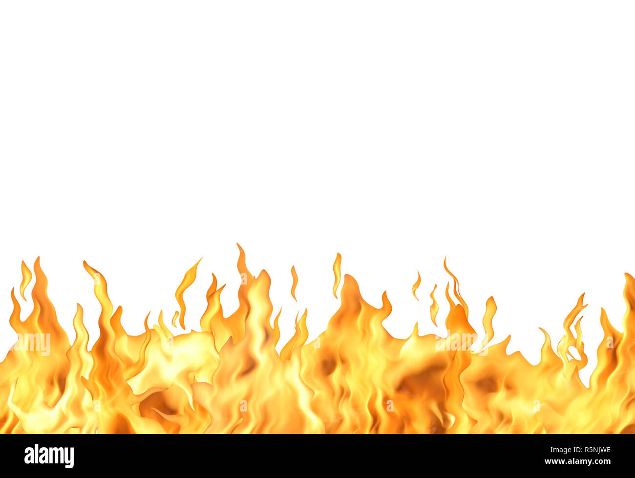Abstract white background with single fire flame isolated with clipping  path Stock Photo - Alamy