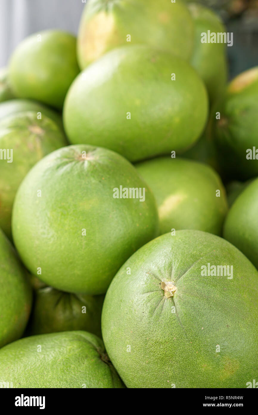 The pomelo, Citrus maxima, or Citrus grandis, is a natural citrus fruit
