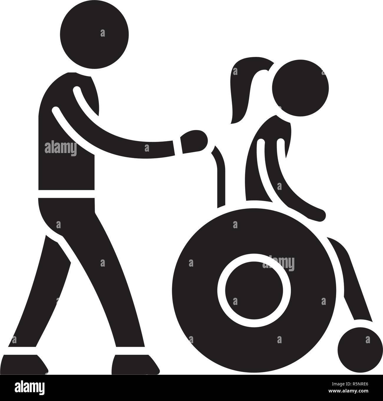 Help close black icon, vector sign on isolated background. Help close ...
