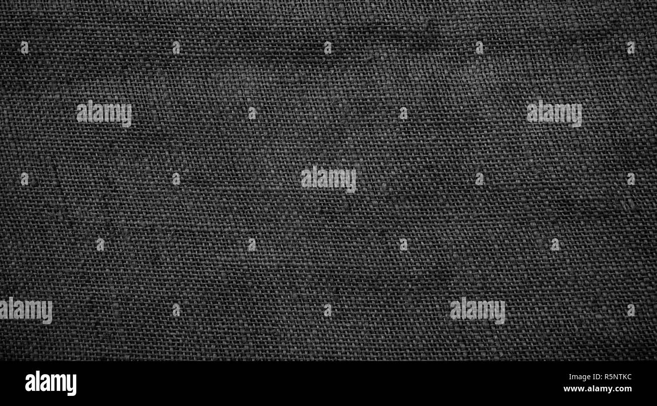 Black jute bag Black and White Stock Photos & Images - Alamy