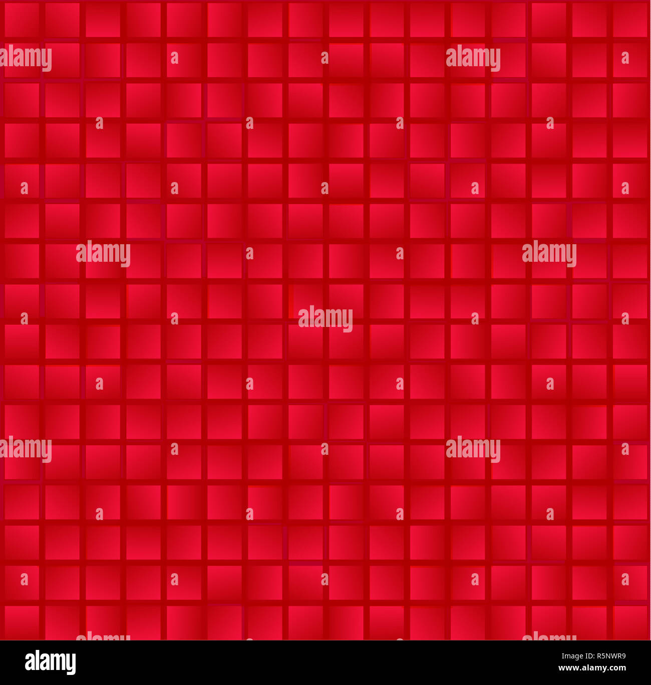 Abstract geometrical seamless pattern with rectagles. Red and pink checked background. Stock Photo
